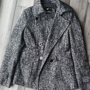 Express Wool Tweed Jacket peacoat EUC